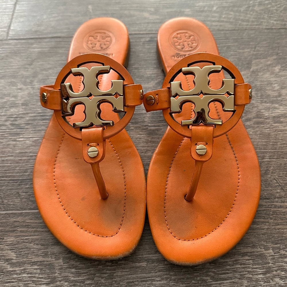 Orange Tory Burch Sandals